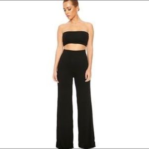 Naked Wardrobe High waisted Velvet Pants